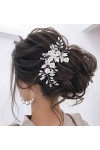Unicra accessoires de cheveux de mariage femme broche cheveux strass mariage accessoire cheveux court mariage pour demoiselle