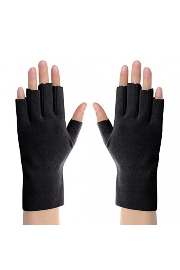 Mitaines dhiver chaudes pour femme - Pour temps froid - Coupe-vent - Douces et légères - Pour femmes et filles, Noir , taill