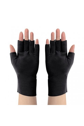 Mitaines dhiver chaudes pour femme - Pour temps froid - Coupe-vent - Douces et légères - Pour femmes et filles, Noir , taill