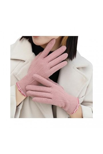 SIQITECH Gants à Ecran Tactile dhiver Chauds 2 Pcs Gants en Laine Thermique Respirant Gants Plein-Doigts Coupe-Froid/Vent Ep