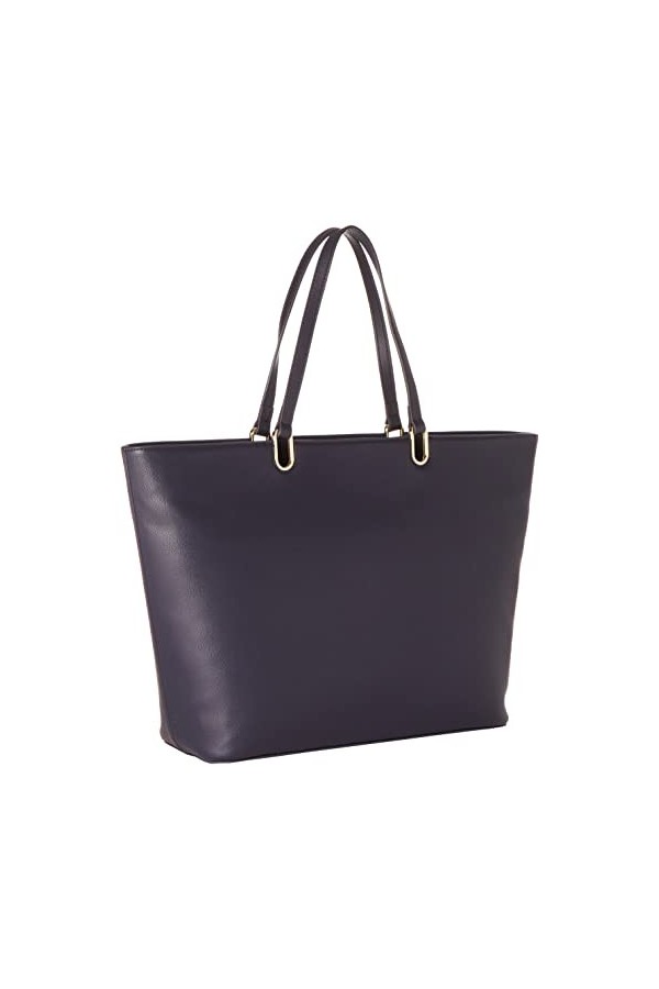 Tommy Hilfiger Cabas Femme Sac TH Timeless Med Tote Fermeture Éclair, Bleu Space Blue , Taille Unique