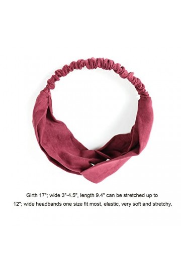 DRESHOW 10 PCS Femme Bandeau Cheveux Bandeaux, Headbands et Serre-têtes Vintage Imprimé Tête Enveloppe Cheveux Accessoire