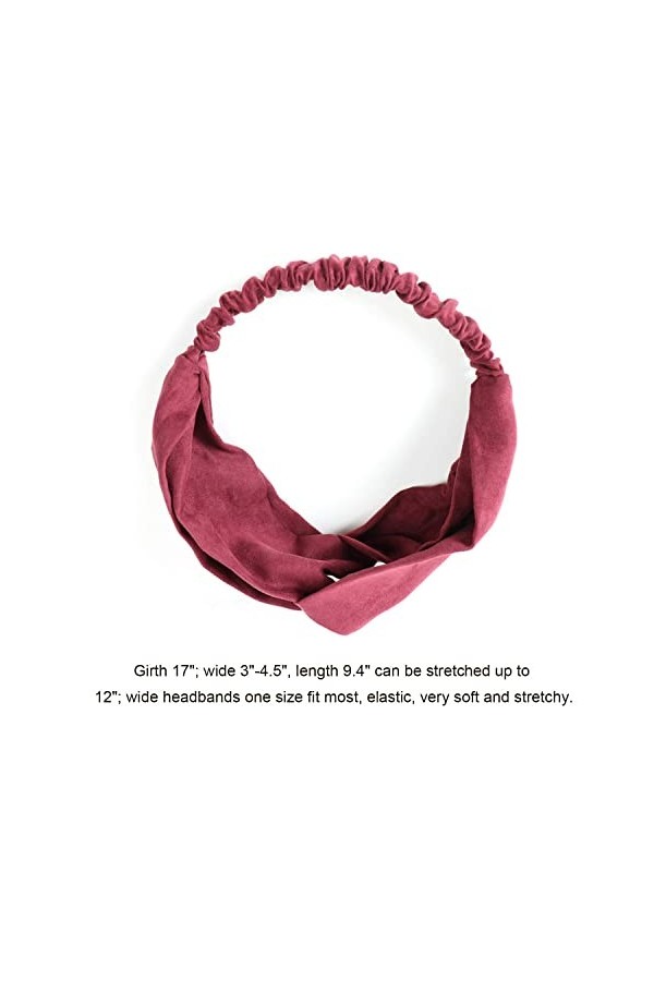 DRESHOW 10 PCS Femme Bandeau Cheveux Bandeaux, Headbands et Serre-têtes Vintage Imprimé Tête Enveloppe Cheveux Accessoire