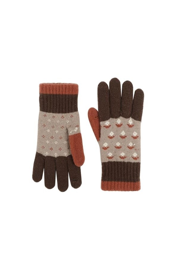 DondPO Gants Femme Hiver Chaud, écran Tactile Hiver Coupe-vent Gloves Gants Tricoté Chaud Epais Elegants Gants en Tricot Gant