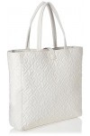 Tommy Hilfiger Cabas Femme Sac TH Flow Tote Poches Intérieures, Beige Weathered White , Taille Unique