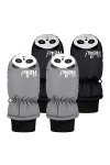 Hiver Plein Gants Filles 2 Paires Doigt Dessin animé extérieur Mitaines garçons Chaud Enfants bébé Gants Ski Enfants Gants Ga