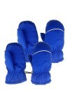 Gants imperméables dhiver Gants extérieur 2 Paires bébé garçons Enfants Chaud Filles Mitaines Enfants Ski Gants complets Gan