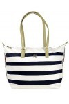 Tommy Hilfiger Cabas Femme Sac Poppy Tote Corp Stripes Fermeture Éclair, Multicolore Breton Stripes , Taille Unique