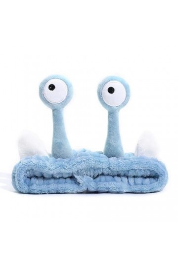 Hofar Bandeau de lavage du visage avec escargot en polaire corail - Accessoires de cheveux mignons et créatifs