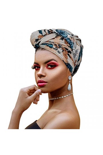 Ankara Bandeau doux imprimé africain pour cheveux longs