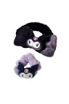 Rondlaho Cin Lot de 2 bandeaux à cheveux et élastiques à cheveux Kawaii - Accessoires pour cheveux - Personnage corail - Cade