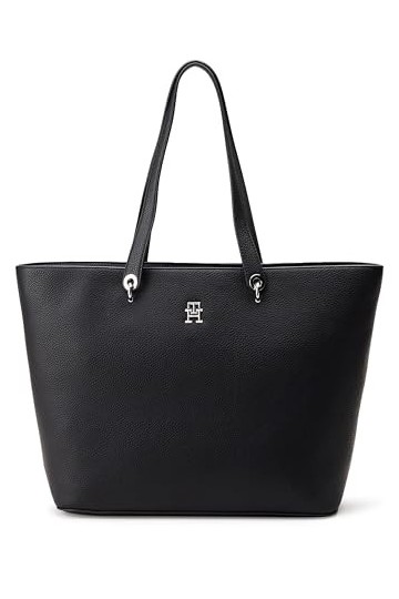Tommy Hilfiger Sac fourre-Tout avec emblème Th, Femme, Noir