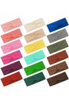 FEQO 18 Pièces Bandeau Cheveux Femme Élastique Bandeau Cheveux Large Serre Tête Croix Noué Bandeaux de Sport Antidérapant pou