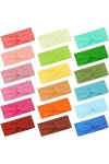 FEQO 18 Pièces Bandeau Cheveux Femme Élastique Bandeau Cheveux Large Serre Tête Croix Noué Bandeaux de Sport Antidérapant pou