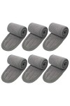 Lot de 10 bandeaux de spa pour femmes et filles pour le lavage, le bain et le sport Gris 