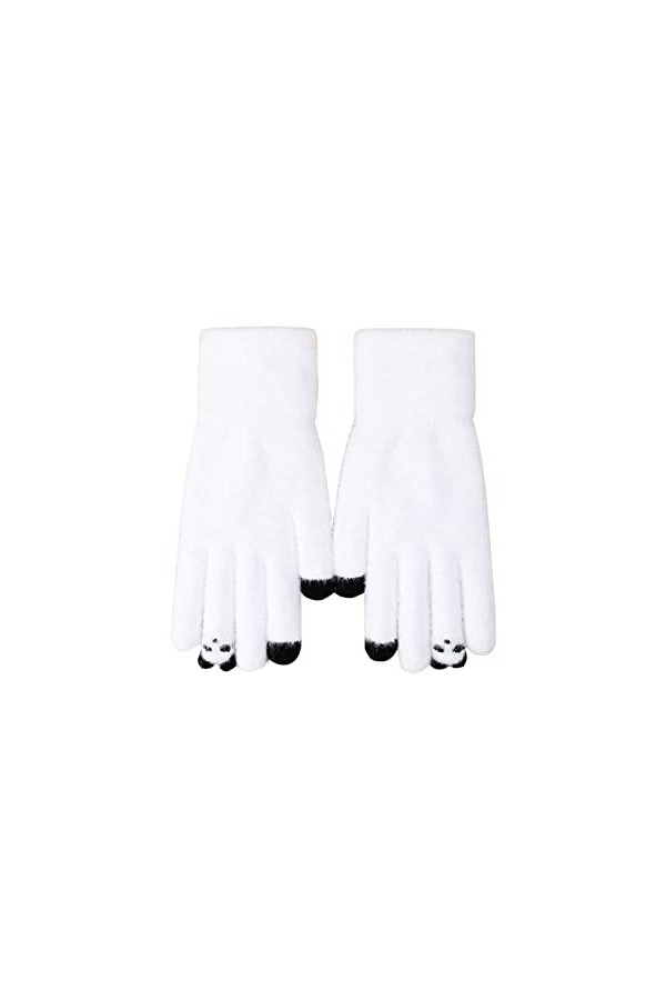 DondPO Gants Femme Hiver Coupe-vent Elegants Hiver Gants Mitaine Gloves Epais Outdoor Chaud Gants Tricoté Gants Mitaines écra