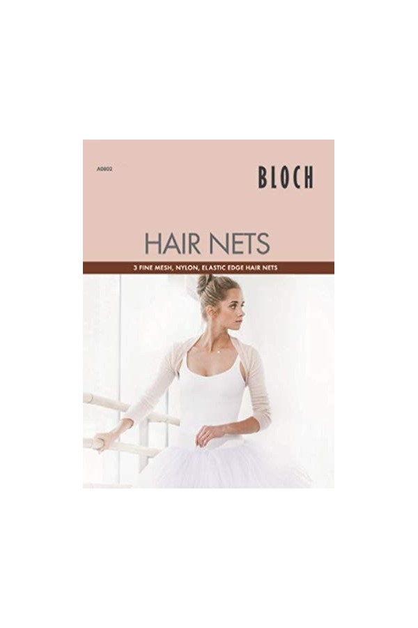 Bloch Lot de 3 Filets à Cheveux Bandeau, Marron, Taille Unique Mixte Adulte