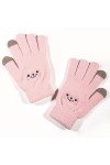 Gants d’Hiver Tricotés, Classique Gants à Écran Tactile, Gants Chauffants Polaire Hiver Femme, Mitaine Laine pour Sport, Gant