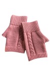 cbvevwy Mitaines tricotées – Unisexe Gants dhiver chauds en tricot pour demi-doigts, moufles au crochet de couleur unie pour