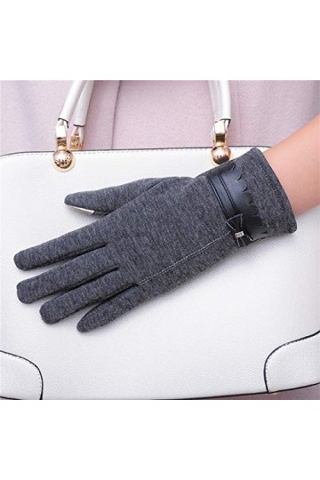 LUOXUEFEI Gants Femmes Gants dhiver Dame Épais Automne Écran Tactile Mitaines Gant Femme Gants