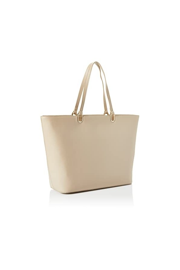 Tommy Hilfiger Cabas Femme Sac TH Timeless Med Tote Fermeture Éclair, Beige Beige , Taille Unique