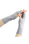 Larcele Cachemire Intérieur Gants Réchauffer les Mains pour femme Taille Unique Gris bzst-02