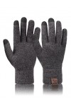 Niwicee Gants Hiver Femme Chauds Tricotés À Écran Tactile Gants Hiver Homme Pour Cyclisme Randonnée Conduite Gloves Gifts Tem