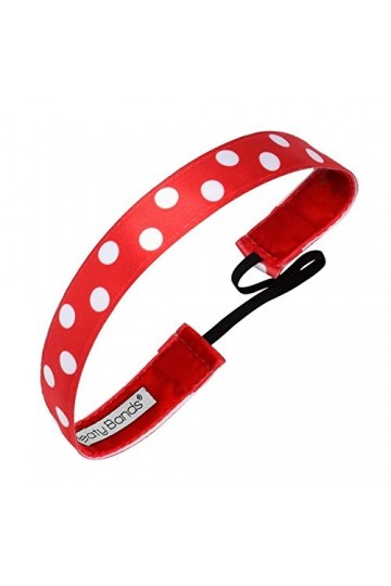 Sweaty Bands Transpiration des Bandes pour Femmes Filles Bandeau&nbsp;–&nbsp;antidérapant doublée Fitness Bandeau&nbsp;–&nbsp;Faire Le Pois Rouge