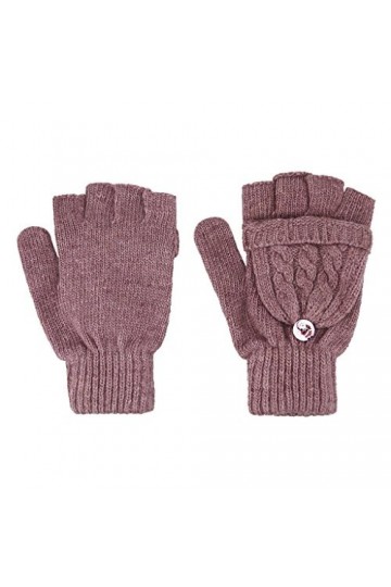 Mitaines refermables motif Gants Homme Femme Unisexe Gants Hiver Chauds Tricoté Laine de Cachemire Convertible Gants de Condu