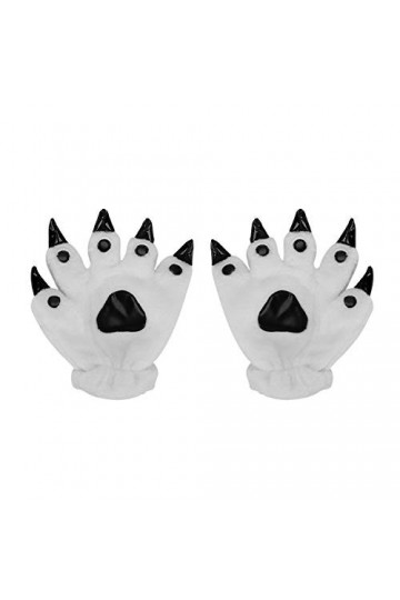 IBLUELOVER Gants Hiver Femme Homme Gants en Peluche Chauds Épaisses Gloves Mignon Griffe de Dinosaures Gants Maison Doux Conf