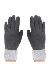 Gants Femmes Dames en Velours Automne Hiver Moufles de plein air Chaud Gants Moto/Vélo Epais Doigts Complets Ecran Tactile po