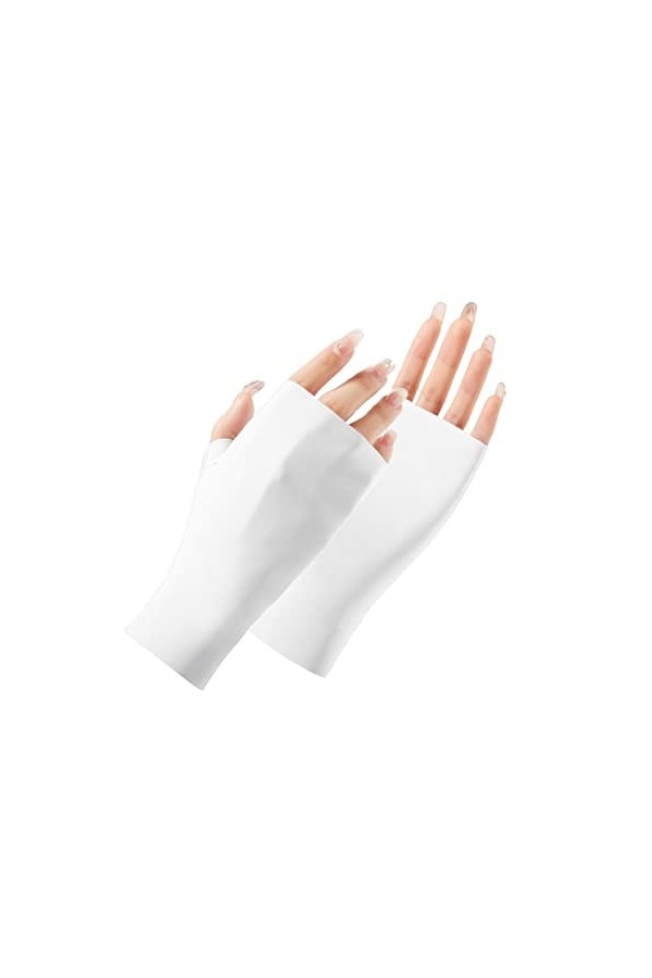 Gants de protection dextérieur pour femme - Longueur du poignet - Protection contre le soleil - Pour lété et la plage