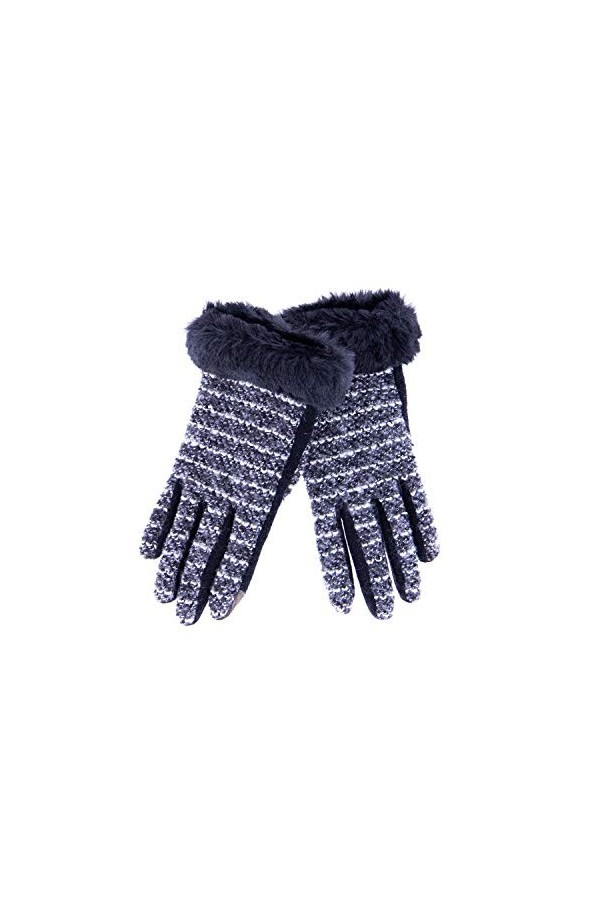 FOR TIME Guantes Invierno Gants pour Temps Froid, Burdeos, Único Femme