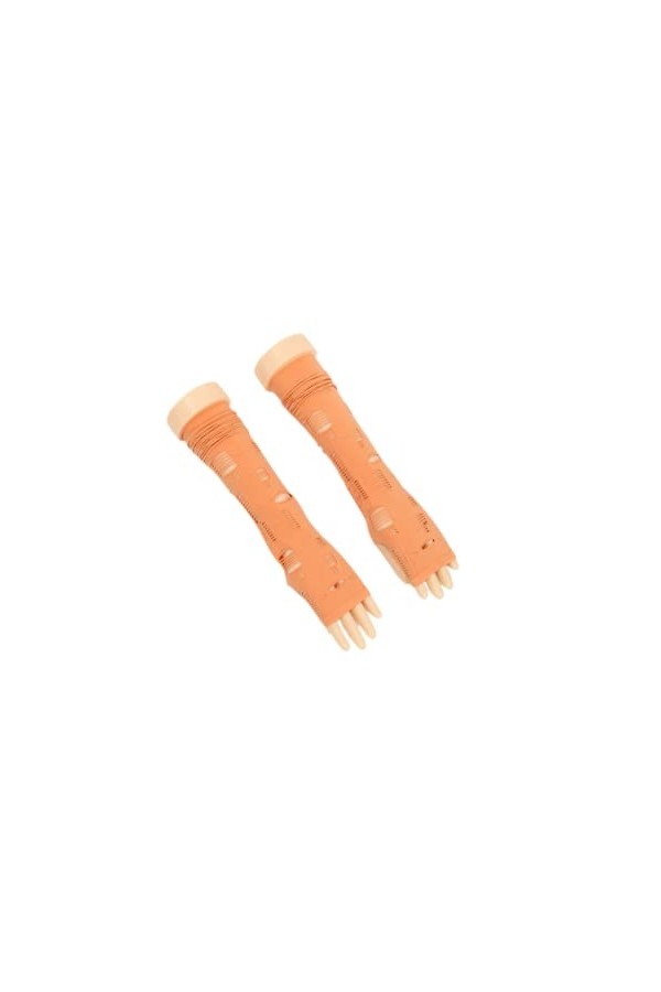 MIXOF Gants Sans Doigts Creux Pour Femmes Manches De Bras Gants De Protection Solaire Tendance Punk Blanc 