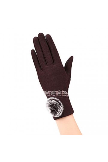 LUOXUEFEI Gants Gants Moufles Femme Automne Hiver Gants Dames