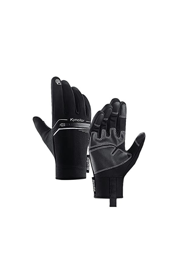 HANXIULIN Gants dhiver chauds en tricot pour femme Moufles confortables Matériau hiver Gants épais en tricot Gants de condui