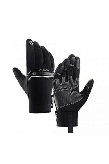HANXIULIN Gants dhiver chauds en tricot pour femme Moufles confortables Matériau hiver Gants épais en tricot Gants de condui