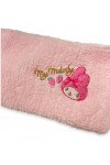 Sanrio My Melody Bandeau en tissu brodé 18 x 6,6 cm pour coiffure, lavage du visage et maquillage rose 