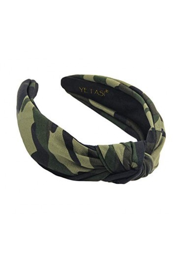 YETASI Les bandeaux pour cheveux pour femme sont fabriqués avec un matériau antidérapant confortable. Le bandeau militaire po