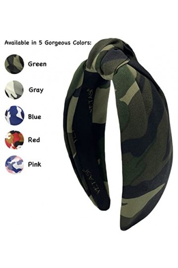 YETASI Les bandeaux pour cheveux pour femme sont fabriqués avec un matériau antidérapant confortable. Le bandeau militaire po