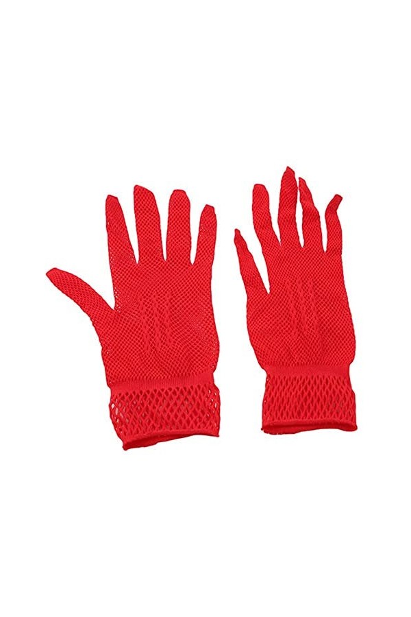 Modis Gants dété pour femme - Protection solaire UV - Courts - En soie glacée - En dentelle - Pour conduite sur écran tactil