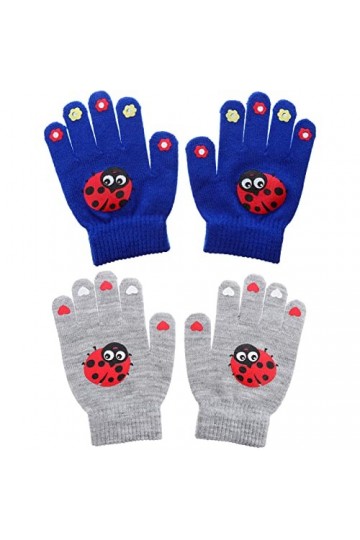 INOOMP Lot de 5 paires de moufles de snowboard pratiques - Gants chauds et coupe-vent pour enfants