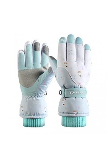 Gants dhiver chauds et mignons pour homme et femme - Gants de cyclisme doux et coupe-vent - Moufles pour femme E 4, taille