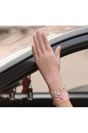 Yoaodpei Gants À Écran Tactile Floral De Printemps Et Dété pour Femmes Gants De Fête De Mariage Mitaines Anti-glissage Condu