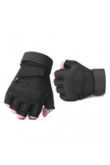 Gants dhiver Gants de Doigts for Hommes Airsoft Vélo Tir à vélo Protection antitake Color : Black, Gloves Size : Medium 