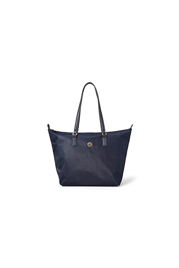 Tommy Hilfiger Sac Femme Poppy TH Sust Tote Fermeture Éclair, Bleu Desert Sky , Taille Unique