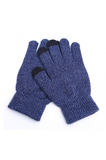 JBIVWW Unisexe Hiver Tricot Gants écran Tactile Solide Mode épais Maintien au Chaud Mitten Printemps Automne antidérapante Ho