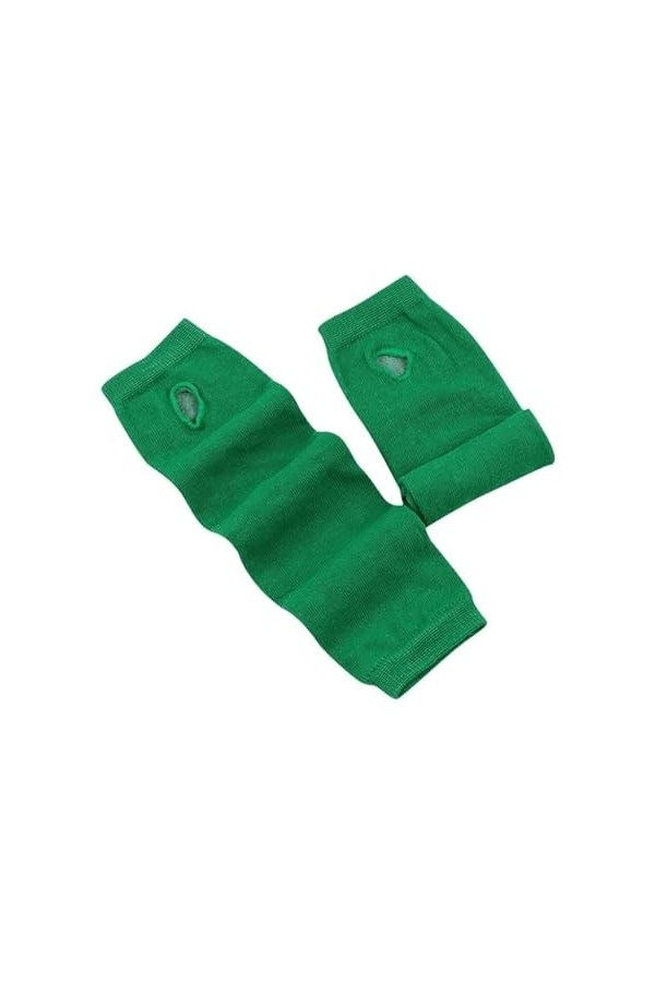 Gants dhiver Femmes Mode Dame rayé coude Gants Plus Chaud tricoté Longs Gants sans Doigts coude Mitaines Accessoires de noël