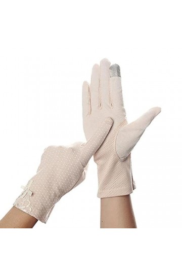 Modis Gants de conduite en dentelle pour femme - Été et printemps - Extensibles - Anti-UV - Antidérapants - Respirants