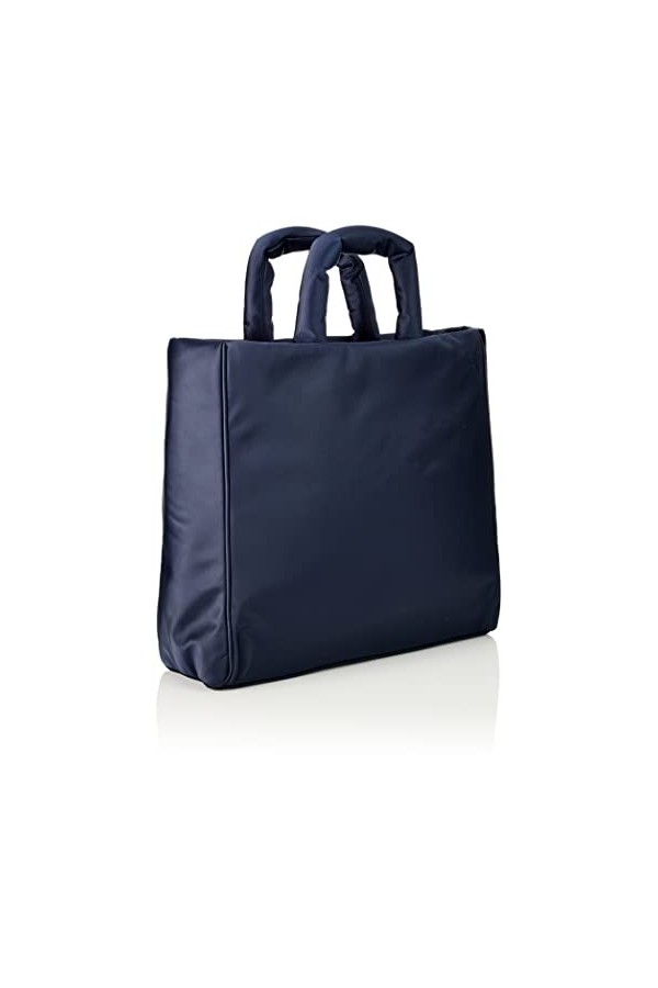 Tommy Hilfiger Cabas Femme Sac TH Flow Tote Solid Fermeture Éclair, Bleu Space Blue , Taille Unique